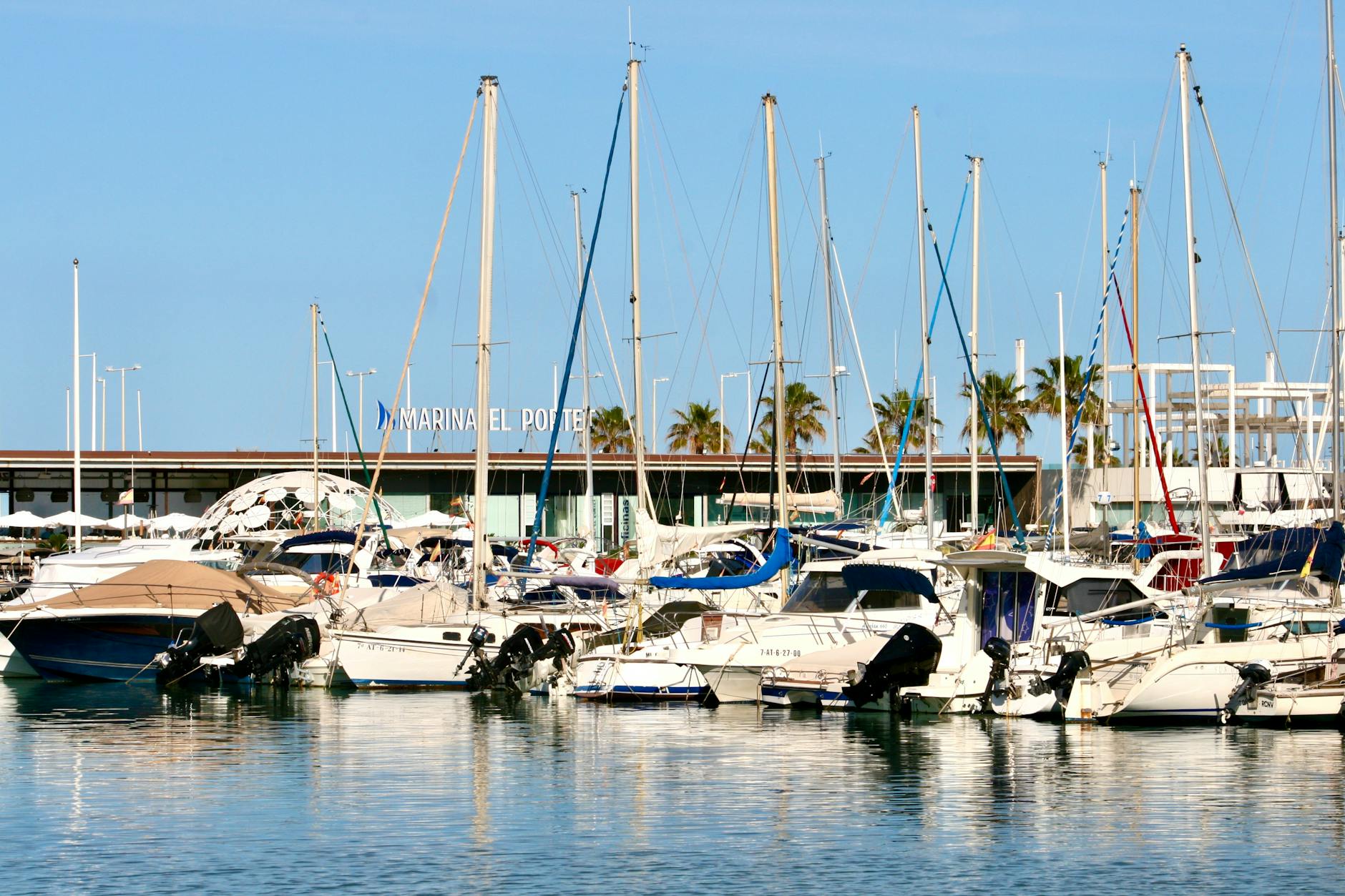 boats docked at marina el portet de denia
